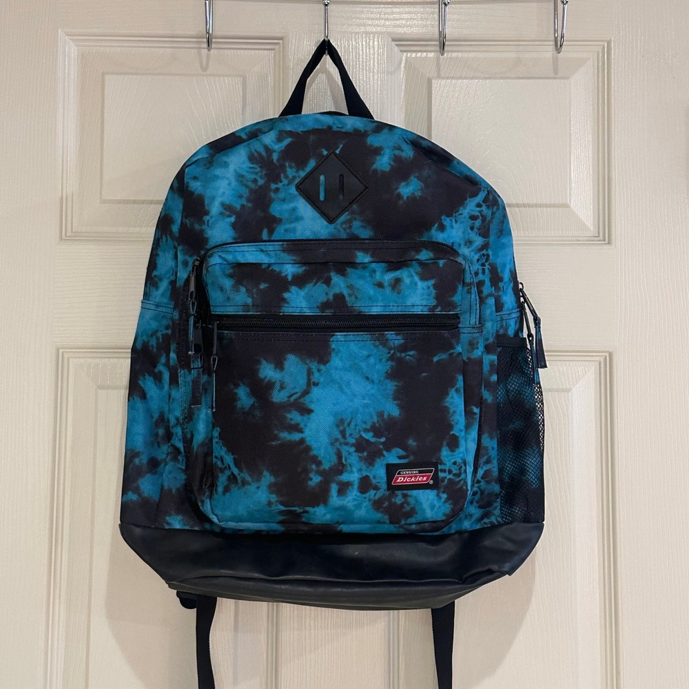 Genuine Dickies Backpack Blue Black Tie Dye School Travel Bag Laptop Pocket